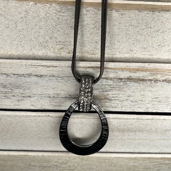 Dress Barn Jewelry - Dress Barn Double Chain pendant with a Touch of Bling